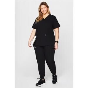 NWT Fabletics High Rise On Call Jogger Pants Womens 2X/ Short BlackW ist. Purple